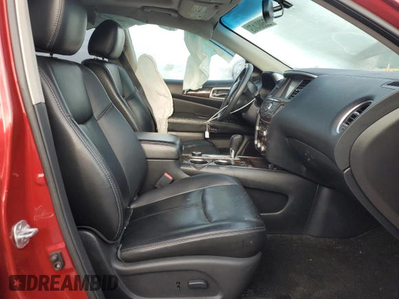 2016 Nissan Pathfinder SV z VIN 5N1AR2MM2GC629668, wystawiony jako Copart lot #52418695 z przebiegiem Nie podano mil oraz Szkoda całkowita • Salvage title. Historia ofert i sprzedaży dostępna na DreamBid. Obrazek 7.