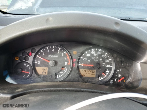 2005 Nissan Frontier 4WD SE with VIN 1N6AD06W45C402708, listed as a Copart auction lot 43715675 with 174,745 mi miles and Salvage Title. Bid and sale history available at carsss.com. Image 9.