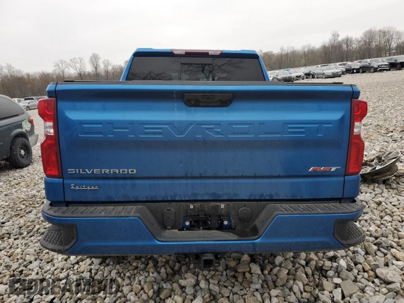 2024 Chevrolet Silverado 1500 RST with VIN 1GCUDEED0RZ116032, listed as a Copart auction lot 52504265 with 22,524 mi miles and Salvage Title. Bid and sale history available at DreamBid. Image 6.