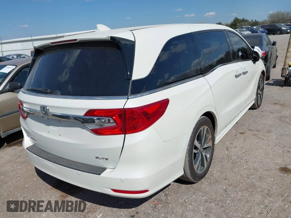 2019 Honda Odyssey Elite with VIN 5FNRL6H91KB053203, listed as a IAAI auction lot 41866308 with 84,700 mi miles and . Bid and sale history available at DreamBid. Image 4.