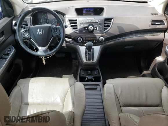 2012 Honda CR-V EX-L with VIN 2HKRM4H73CH634527, listed as a Copart auction lot 60984435 with 151,505 mi miles and Salvage title. Bid and sale history available at DreamBid. Image 8.