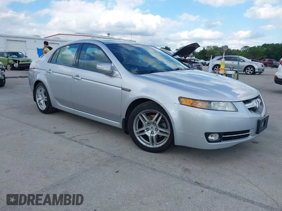 2007 Acura TL with VIN 19UUA66267A003386, listed as a IAAI auction lot 39200100 with 1 mi miles. Bid and sale history available at carsss.com. Image 1.