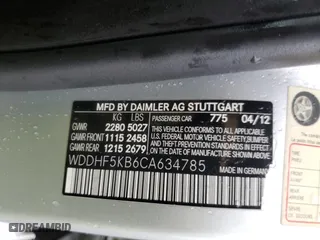 2012 Mercedes-Benz E-Class E 350 Luxury with VIN WDDHF5KB6CA634785, listed as a Copart auction lot 48057615 with 80,348 mi miles and Salvage Title. Bid and sale history available at carsss.com. Image 14.