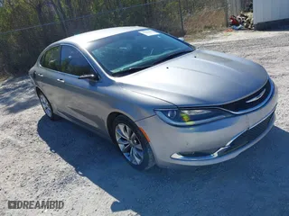 2015 Chrysler 200 C with VIN 1C3CCCCB3FN537920, listed as a IAAI auction lot 41852813 with 126,967 mi miles. Bid and sale history available at carsss.com. Image 1.