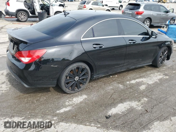2018 Mercedes-Benz CLA 250 with VIN WDDSJ4EB1JN663031, listed as a Copart auction lot 61464505 with 102,754 mi miles and Salvage title. Bid and sale history available at DreamBid. Image 3.