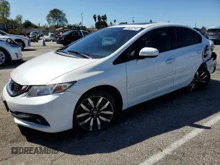2015 Honda Civic Sedan EX-L with VIN 19XFB2F93FE218875, listed as a Copart auction lot 49420195 with 124,942 mi miles and Salvage Title. Bid and sale history available at carsss.com. Image 1.