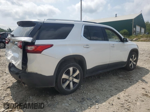 2018 Chevrolet Traverse LT Leather with VIN 1GNEVHKW1JJ223187, listed as a Copart auction lot 64687454 with 86,946 mi miles and Salvage Title. Bid and sale history available at carsss.com. Image 3.