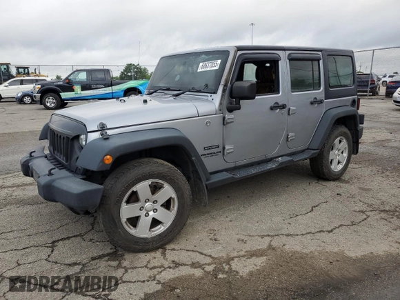 2016 Jeep Wrangler Unlimited Sport RHD with VIN 1C4BJWKG8GL122066, listed as a Copart auction lot 60637855 with Not provided miles and Salvage title. Bid and sale history available at DreamBid. Image 1.