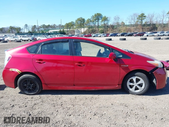 2012 Toyota Prius One with VIN JTDKN3DU7C1511566, listed as a IAAI auction lot 42071435 with 272,827 mi miles. Bid and sale history available at carsss.com. Image 14.