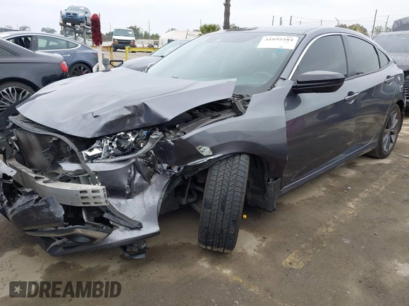 2019 Honda Civic Sedan EX with VIN 19XFC1F38KE201910, listed as a IAAI auction lot 41892284 with 319,049 mi miles. Bid and sale history available at carsss.com. Image 18.