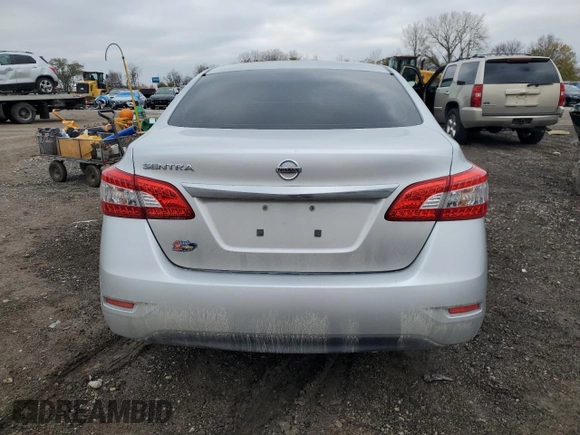 2015 Nissan Sentra S with VIN 3N1AB7AP8FY264099, listed as a Copart auction lot 80382924 with 147,512 mi miles and Salvage Title. Bid and sale history available at carsss.com. Image 6.