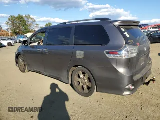 2013 Toyota Sienna SE with VIN 5TDXK3DC8DS310754, listed as a Copart auction lot 74880094 with 337,573 mi miles and Salvage title. Bid and sale history available at DreamBid. Image 2.