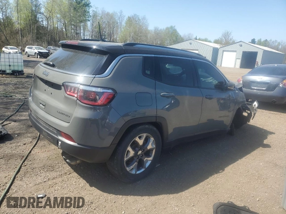 2019 Jeep Compass Limited с VIN 3C4NJDCB5KT693452, выставлен на аукционе Copart как лот 54512635 с пробегом 95 973 миль миль и Списание • Salvage title. История ставок и продаж доступна на DreamBid. Изображение 3.
