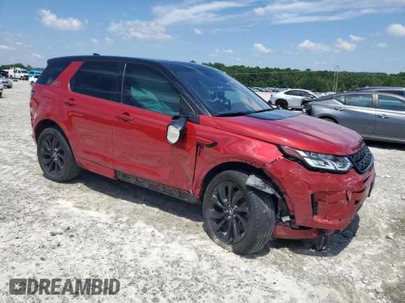 2020 Land Rover Discovery Sport S R-Dynamic with VIN SALCT2FX5LH842562, listed as a Copart auction lot 59576564 with 73,118 mi miles and Salvage Title. Bid and sale history available at carsss.com. Image 4.