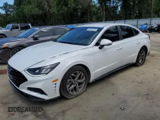 2020 Hyundai Sonata SEL z VIN 5NPEL4JA7LH061395, wystawiony jako Copart lot #56188275 z przebiegiem 43 027 mil mil oraz Szkoda całkowita • Salvage title. Historia ofert i sprzedaży dostępna na DreamBid. Obrazek 1.