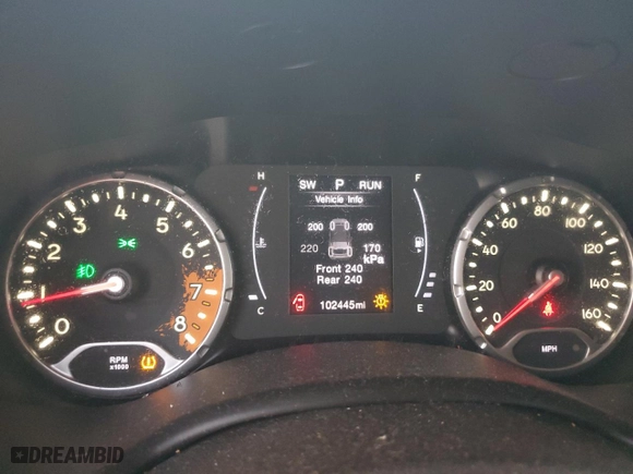 2018 Jeep Renegade Latitude with VIN ZACCJABB3JPH39941, listed as a Copart auction lot 77005484 with 102,445 mi miles and Salvage Title. Bid and sale history available at carsss.com. Image 9.
