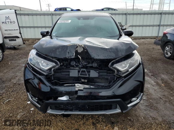 2019 Honda CR-V EX-L with VIN JHLRW2H88KX019694, listed as a Copart auction lot 46899205 with 43,403 mi miles and Salvage Title. Bid and sale history available at DreamBid. Image 5.
