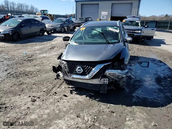 2018 Nissan Murano SL with VIN 5N1AZ2MH1JN191644, listed as a Copart auction lot 47946435 with 0 mi miles and Salvage Title. Bid and sale history available at carsss.com. Image 12.