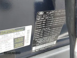 2015 Land Rover Range Rover Autobiography with VIN SALGV2TF1FA198949, listed as a IAAI auction lot 42110536 with 134,560 mi miles and . Bid and sale history available at DreamBid. Image 9.