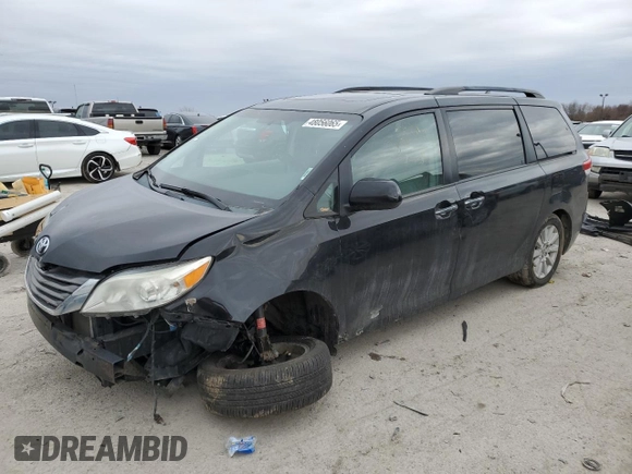 2014 Toyota Sienna Ltd with VIN 5TDDK3DC6ES086534, listed as a Copart auction lot 48056065 with 229,927 mi miles and Salvage Title. Bid and sale history available at carsss.com. Image 1.