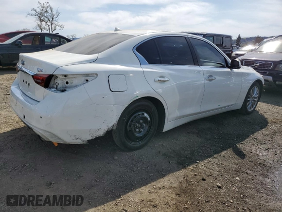 2021 Infiniti Q50 3.0t LUXE with VIN JN1EV7BP3MM703409, listed as a Copart auction lot 48170375 with 78,662 mi miles and Salvage Title. Bid and sale history available at carsss.com. Image 3.