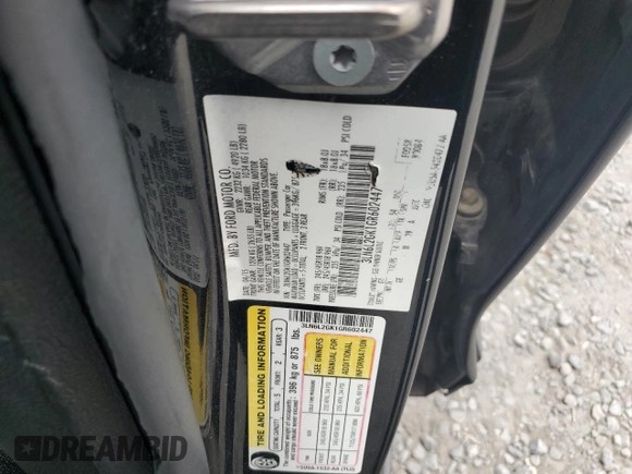 2016 Lincoln MKZ z VIN 3LN6L2GK1GR602447, wystawiony jako Copart lot #54505425 z przebiegiem 225 923 mil mil oraz Szkoda całkowita • Salvage title. Historia ofert i sprzedaży dostępna na DreamBid. Obrazek 12.