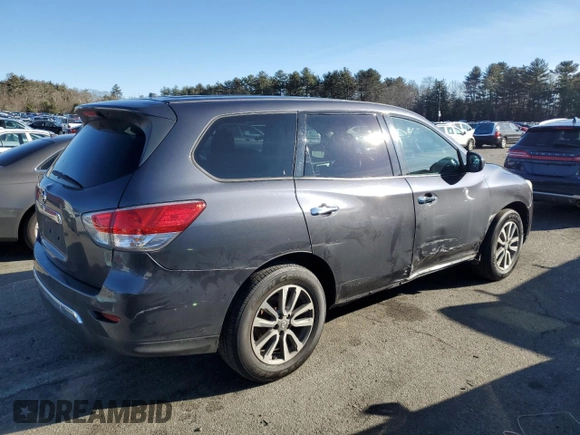 2013 Nissan Pathfinder SV with VIN 5N1AR2MM8DC670060, listed as a Copart auction lot 43708325 with 123,895 mi miles and Salvage Title. Bid and sale history available at carsss.com. Image 3.