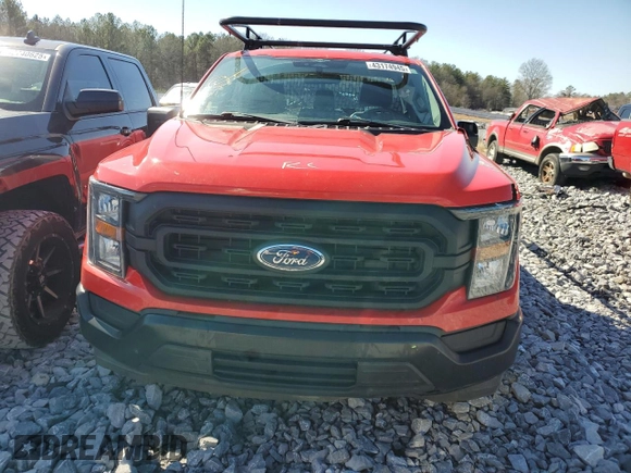 2023 Ford F-150 XL with VIN 1FTMF1C54PKD07974, listed as a Copart auction lot 43174945 with 39,844 mi miles and Salvage Title. Bid and sale history available at carsss.com. Image 5.