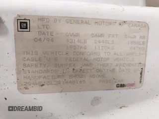1994 Buick Regal with VIN 2G4WF15L3R1448165, listed as a IAAI auction lot 41771520 with 169,347 mi miles and . Bid and sale history available at DreamBid. Image 9.
