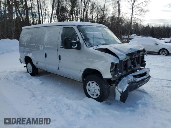2011 Ford Econoline Cargo Commercial with VIN 1FTNE1EW3BDB00714, listed as a Copart auction lot 41963225 with 338,407 mi miles and Salvage Title. Bid and sale history available at DreamBid. Image 4.