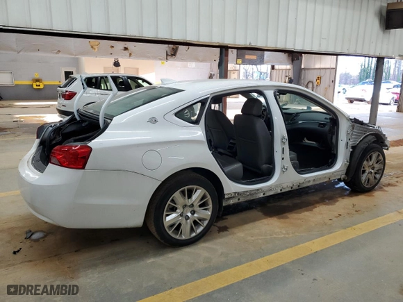 2018 Chevrolet Impala LS with VIN 2G11X5SA7J9165871, listed as a Copart auction lot 88331865 with 0 mi miles and Salvage Title. Bid and sale history available at carsss.com. Image 3.