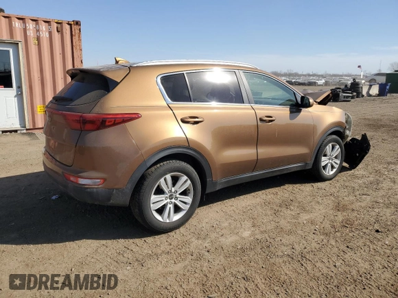 2017 Kia Sportage LX with VIN KNDPM3ACXH7053238, listed as a Copart auction lot 49084225 with 109,173 mi miles and Salvage Title. Bid and sale history available at carsss.com. Image 3.