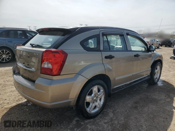 2007 Dodge Caliber SXT with VIN 1B3HB48B27D263783, listed as a Copart auction lot 53116575 with 164,533 mi miles and Salvage Title. Bid and sale history available at DreamBid. Image 3.