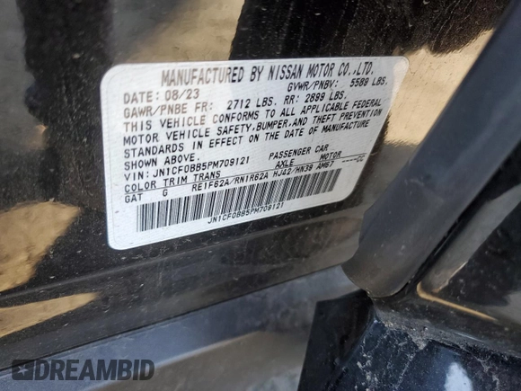 2023 Nissan ARIYA Engage z VIN JN1CF0BB5PM709121, wystawiony jako Copart lot #51291245 z przebiegiem 11 081 mil mil oraz Szkoda całkowita • Salvage title. Historia ofert i sprzedaży dostępna na DreamBid. Obrazek 16.