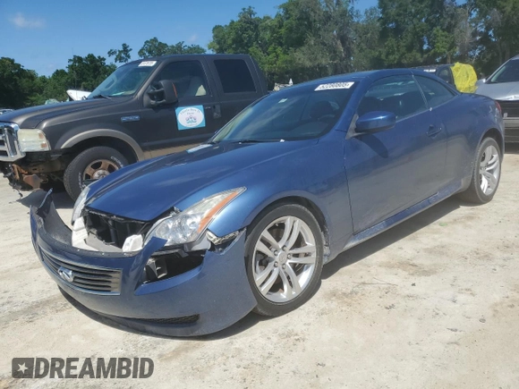 2009 Infiniti G37 with VIN JNKCV66E89M722745, listed as a Copart auction lot 52280805 with 85,787 mi miles and Salvage Title. Bid and sale history available at DreamBid. Image 1.