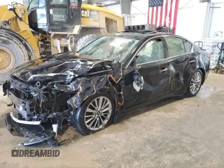 2018 Infiniti Q50 Luxe with VIN JN1CV7AR9JM280079, listed as a Copart auction lot 47115965 with 68,241 mi miles and Clean Title. Bid and sale history available at DreamBid. Image 1.
