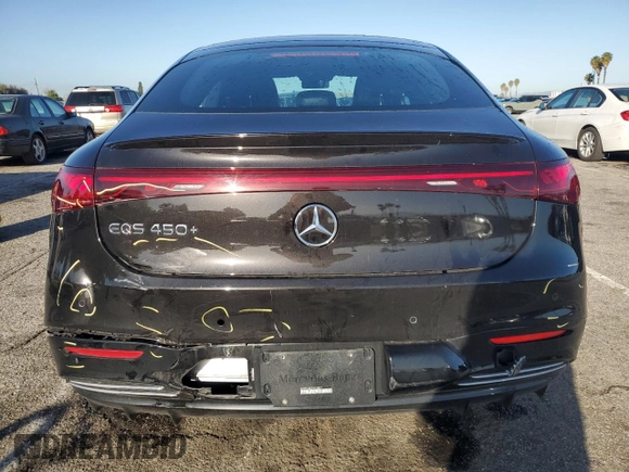 2022 Mercedes-Benz EQS with VIN W1KCG2DB1NA019311, listed as a Copart auction lot 46130214 with 25,000 mi miles. Bid and sale history available at carsss.com. Image 6.