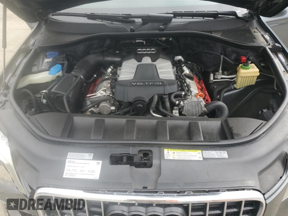 2012 Audi Q7 Premium Plus with VIN WA1LGAFE7CD007696, listed as a Copart auction lot 46757885 with 96,574 mi miles and Salvage title. Bid and sale history available at DreamBid. Image 13.