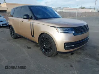 2023 Land Rover Range Rover SE with VIN SALKP9FU0PA018322, listed as a IAAI auction lot 41507163 with 24,538 mi miles. Bid and sale history available at carsss.com. Image 1.