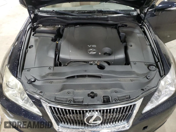 2010 Lexus IS 250 with VIN JTHCF5C21A5042931, listed as a Copart auction lot 44438415 with 163,076 mi miles and Salvage Title. Bid and sale history available at carsss.com. Image 12.
