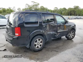 2010 Honda Pilot Touring with VIN 5FNYF4H92AB019812, listed as a Copart auction lot 49818515 with 165,638 mi miles and Salvage Title. Bid and sale history available at carsss.com. Image 3.
