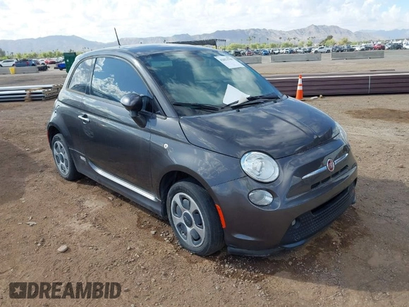 2016 FIAT 500e with VIN 3C3CFFGE8GT155154, listed as a IAAI auction lot 42023799 with 36,551 mi miles and . Bid and sale history available at DreamBid. Image 1.