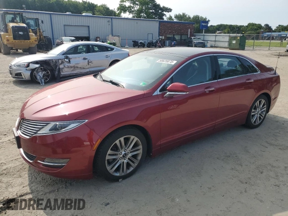 2014 Lincoln MKZ with VIN 3LN6L2G98ER805989, listed as a Copart auction lot 58625875 with 101,185 mi miles and Salvage title. Bid and sale history available at DreamBid. Image 1.