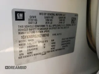 2017 Cadillac XT5 Luxury FWD with VIN 1GYKNBRS2HZ188743, listed as a Copart auction lot 46492805 with 178,865 mi miles and Salvage Title. Bid and sale history available at carsss.com. Image 13.