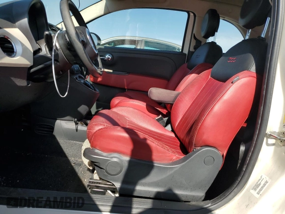 2012 FIAT 500 Gucci with VIN 3C3CFFER9CT174618, listed as a Copart auction lot 52387295 with 119,474 mi miles and Salvage Title. Bid and sale history available at carsss.com. Image 7.