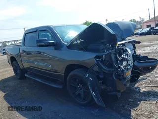2024 Ram 1500 Big Horn with VIN 1C6SRFFT8RN210792, listed as a IAAI auction lot 42619369 with 14,152 mi miles and . Bid and sale history available at DreamBid. Image 1.