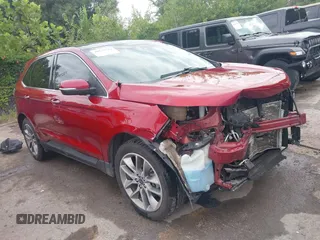 2018 Ford Edge Titanium with VIN 2FMPK4K82JBC37488, listed as a IAAI auction lot 40155314 with 56,791 mi miles. Bid and sale history available at carsss.com. Image 1.