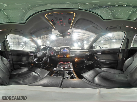 2013 Audi A8 L 4.0L with VIN WAUR2AFD9DN019217, listed as a Copart auction lot 42625595 with 131,451 mi miles and Salvage Title. Bid and sale history available at carsss.com. Image 14.