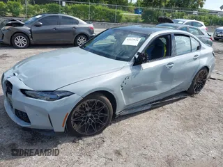 2024 BMW M3 Competition xDrive with VIN WBS43AY03RFS40486, listed as a IAAI auction lot 42537934 with 23,973 mi miles and . Bid and sale history available at DreamBid. Image 2.