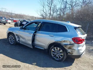 2019 BMW X3 xDrive30i with VIN 5UXTR9C55KLP84948, listed as a IAAI auction lot 41697979 with 107,537 mi miles. Bid and sale history available at carsss.com. Image 3.